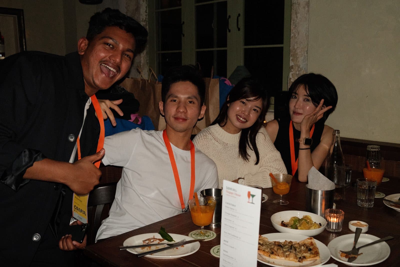 Edward at dinner with friends during Config APAC
