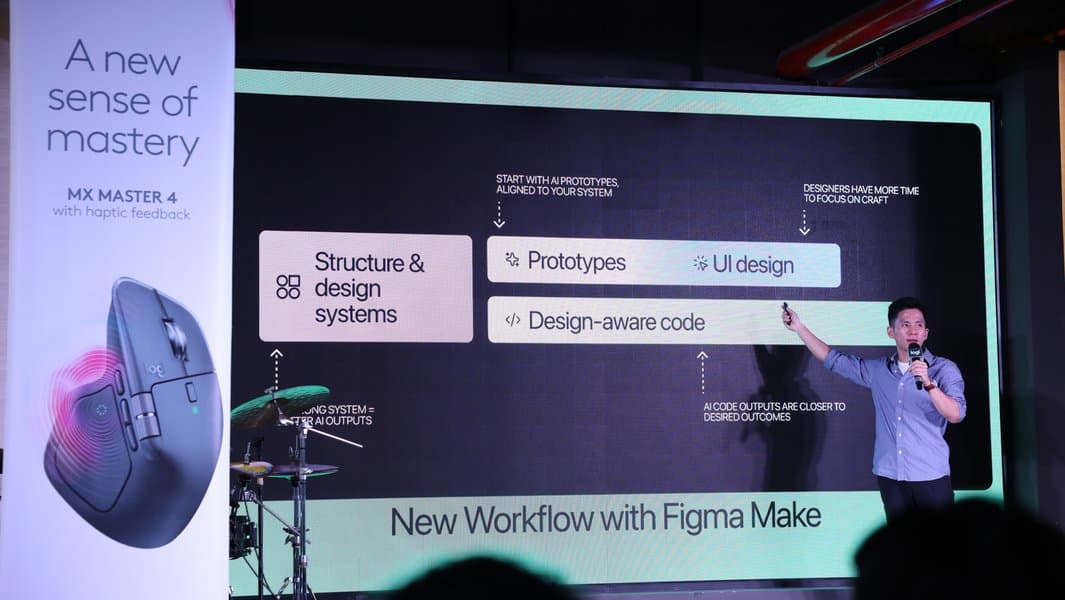 Edward presenting a new workflow with Figma Make