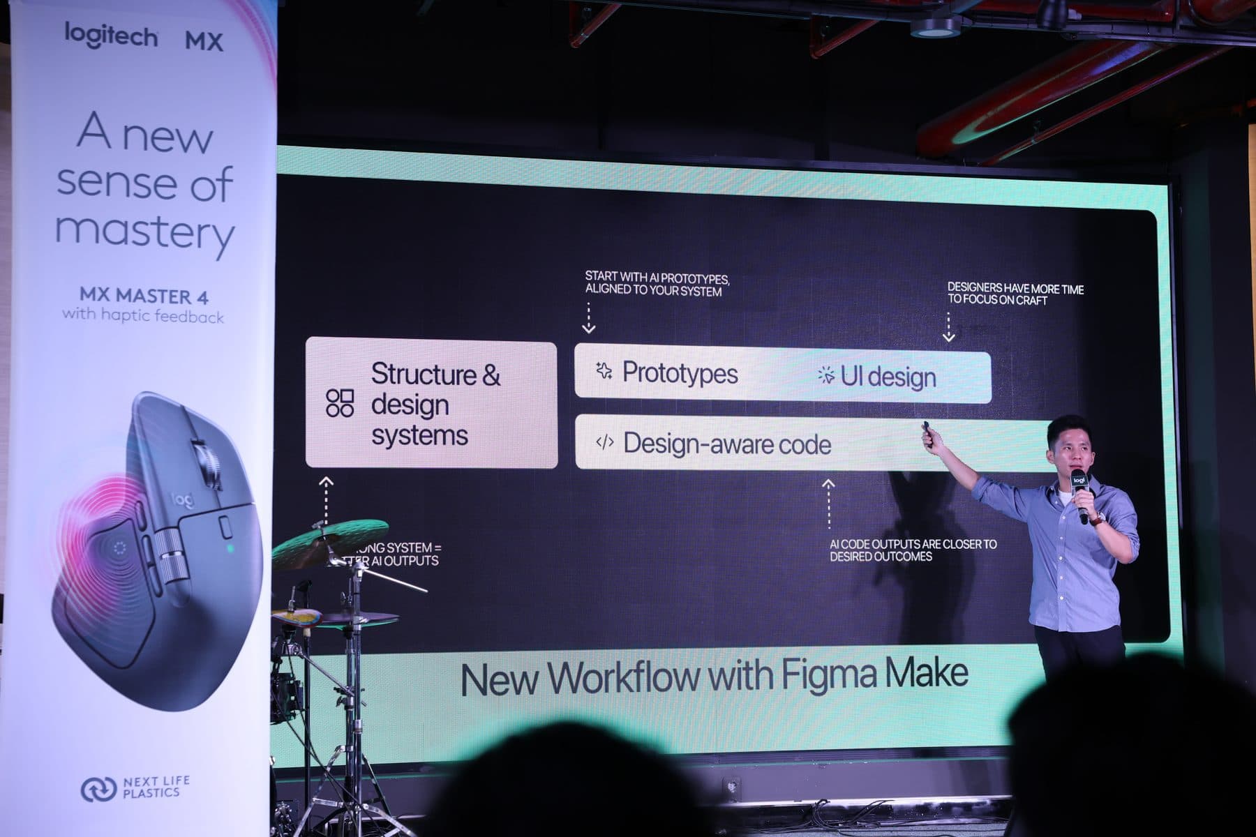 Presentation slide about structure, prototypes, and UI design